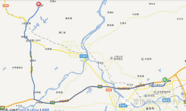图为金莱到新叶古村地图图片