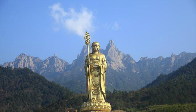 菱距离,九华山,地藏王圣像自驾两日游