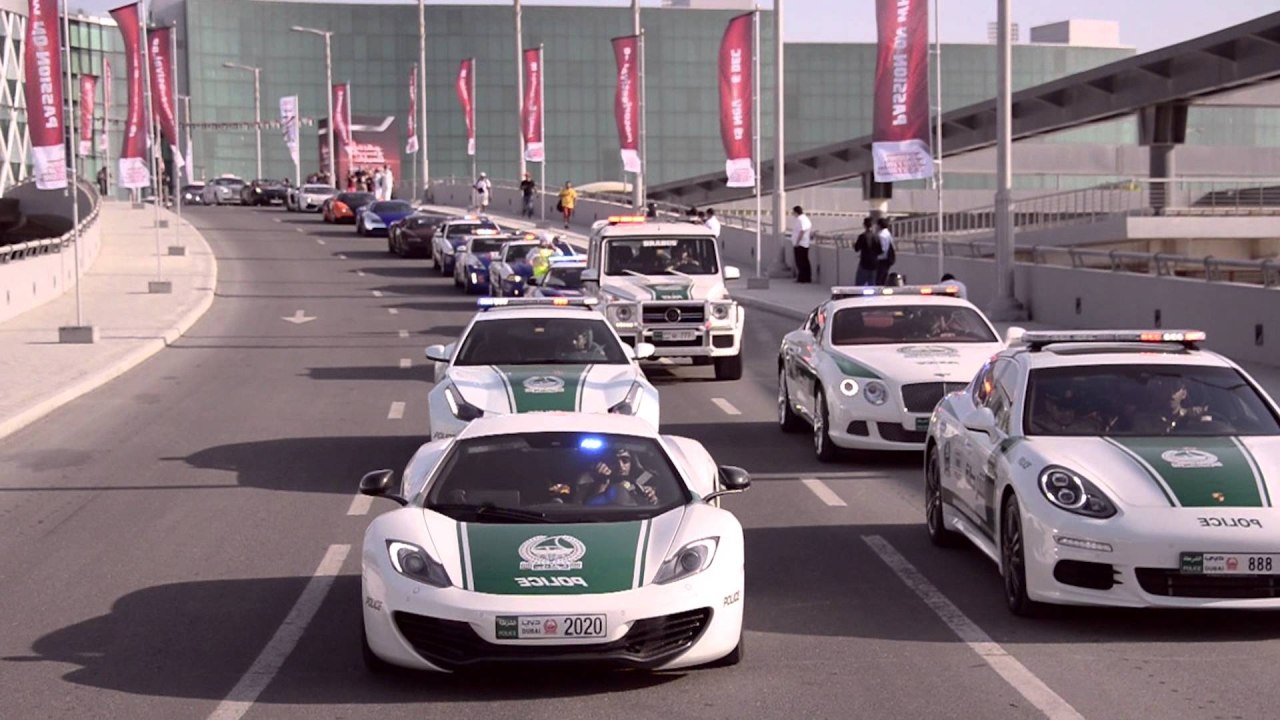 全球警车大比拼，哪国警车最强！迪拜警察开超跑抓飙车党……