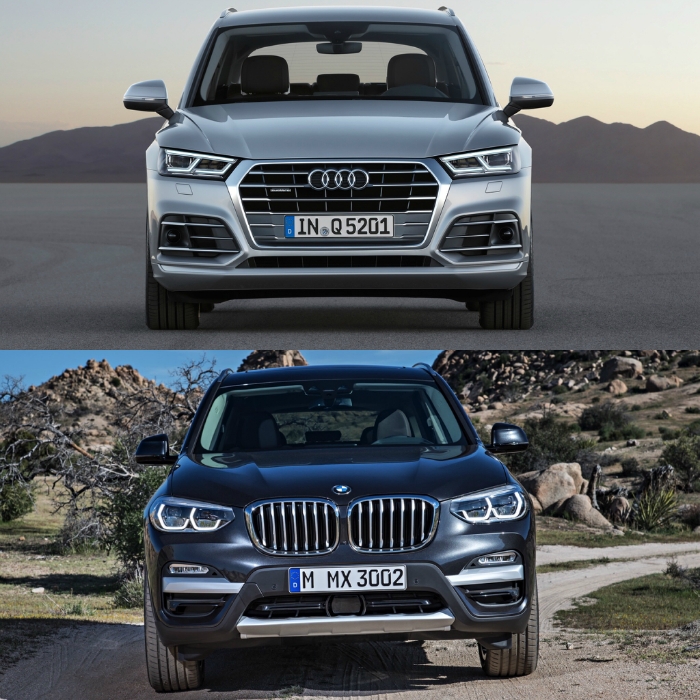 全新?lián)Q代寶馬X3即將國產(chǎn)，這下奧迪Q5麻煩大了！兩車官圖對比