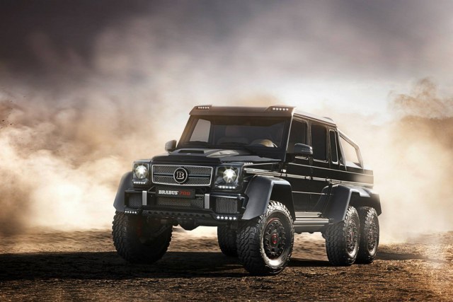 brabus为奔驰g63 amg 6x6提供最"硬"改造方案