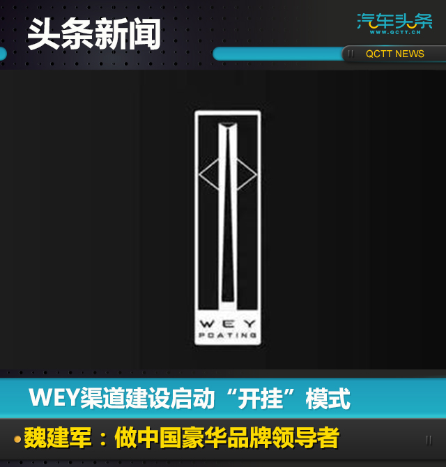 WEY渠道建設(shè)啟動“開掛”模式，魏建軍：做中國豪華品牌領(lǐng)導者