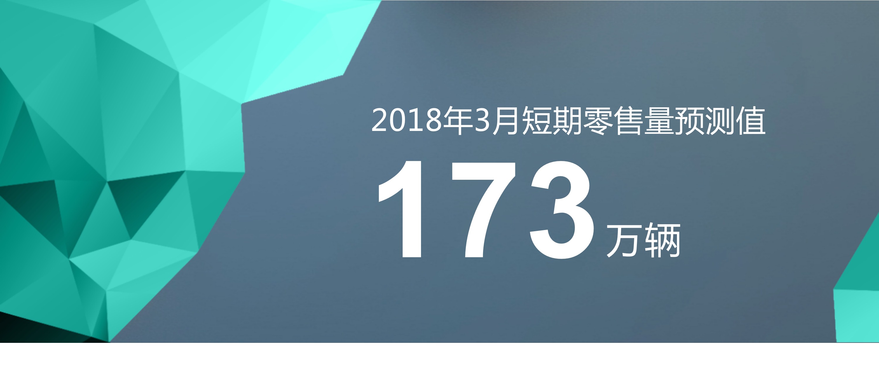 威尔森短期零售量预测：3月预测值为173万辆