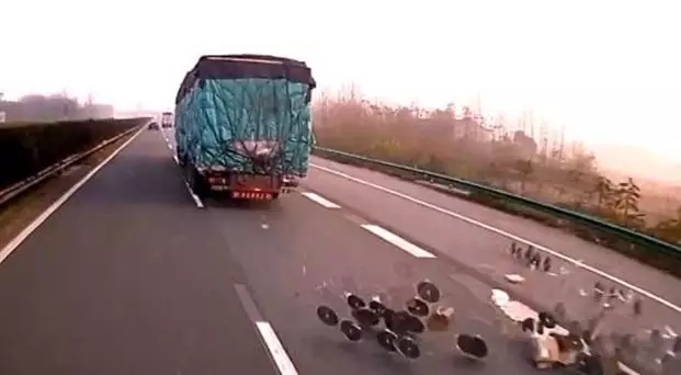 前車掉物致后車翻車,后車竟負全責!對此,交警這樣解釋……
