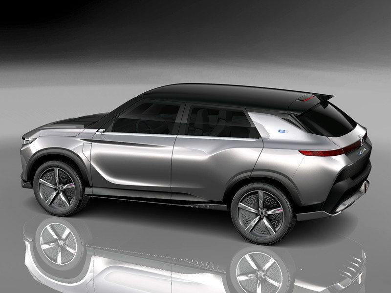 > 纯电动跨界suv 双龙e-siv概念车