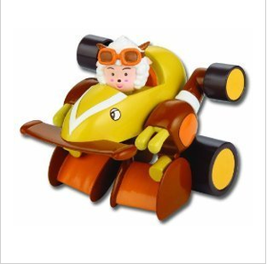 万代动力喜羊羊f1系列迷你版懒羊羊与黄快车