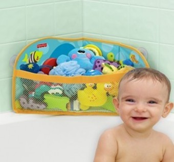 费雪幼儿卫浴系列浴室玩具置物篮2
