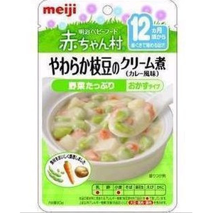 明治辅食-奶油蔬菜煮毛豆80g_产品介绍_PCb