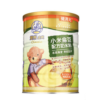 双熊金典小米扁豆配方奶米粉528g/罐