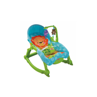 费雪 益智玩具 新生儿宝宝婴幼儿可爱动物多功能轻便摇椅睡觉椅W2811