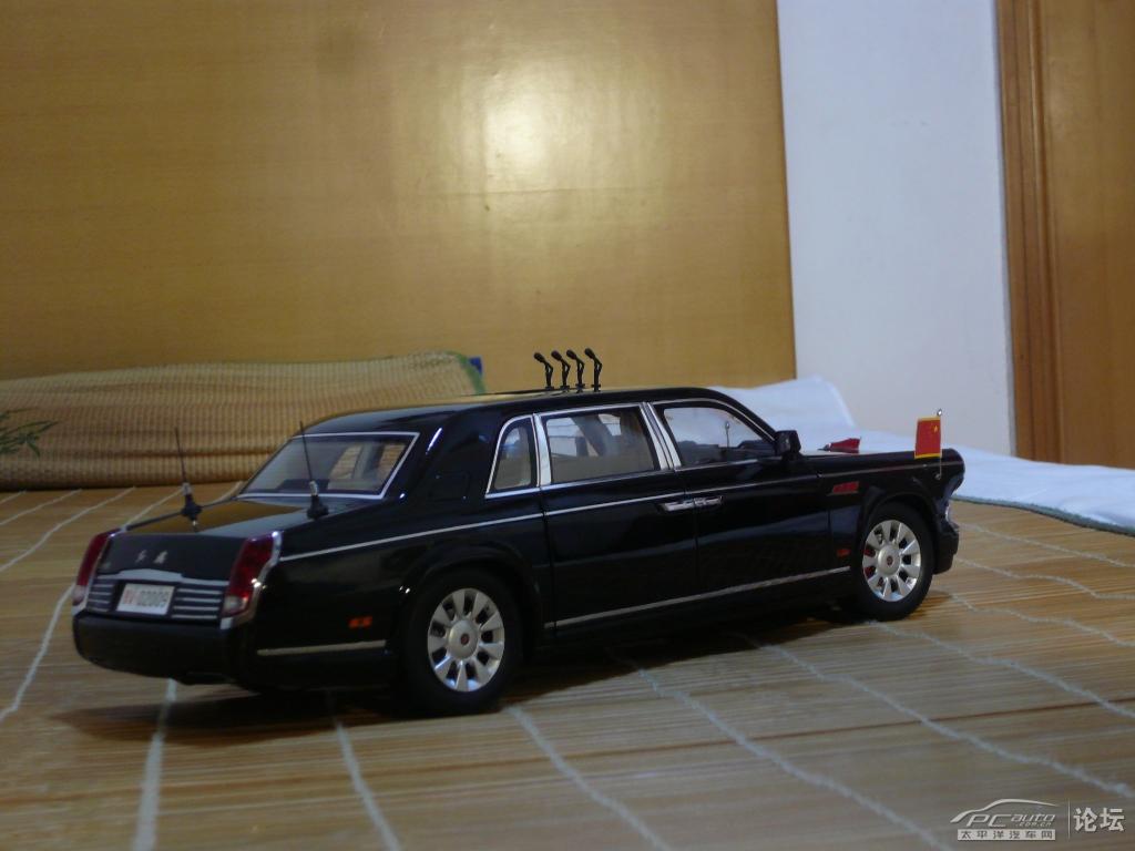 新车到手!1:18红旗ca7600j 国庆60周年检阅车