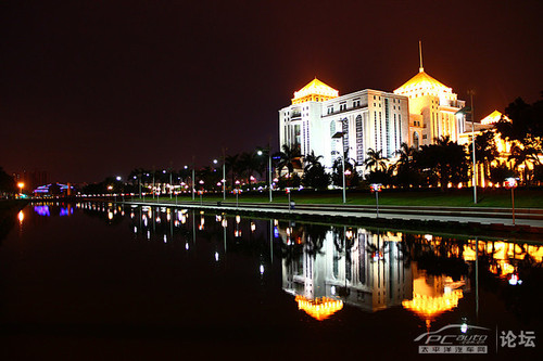 花都区政府广场夜景