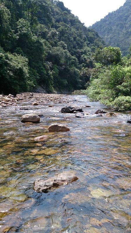 山清水季好地方,小溪边游泳