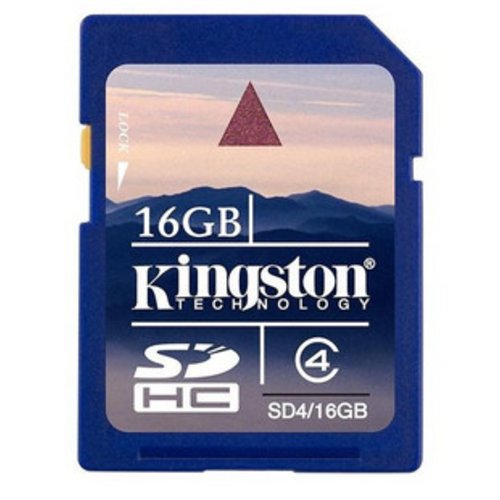 行货金士顿kinston sdhc class4 高速16g相机专用sd闪存卡