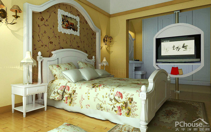 西班牙简约复式卧室装修效果图