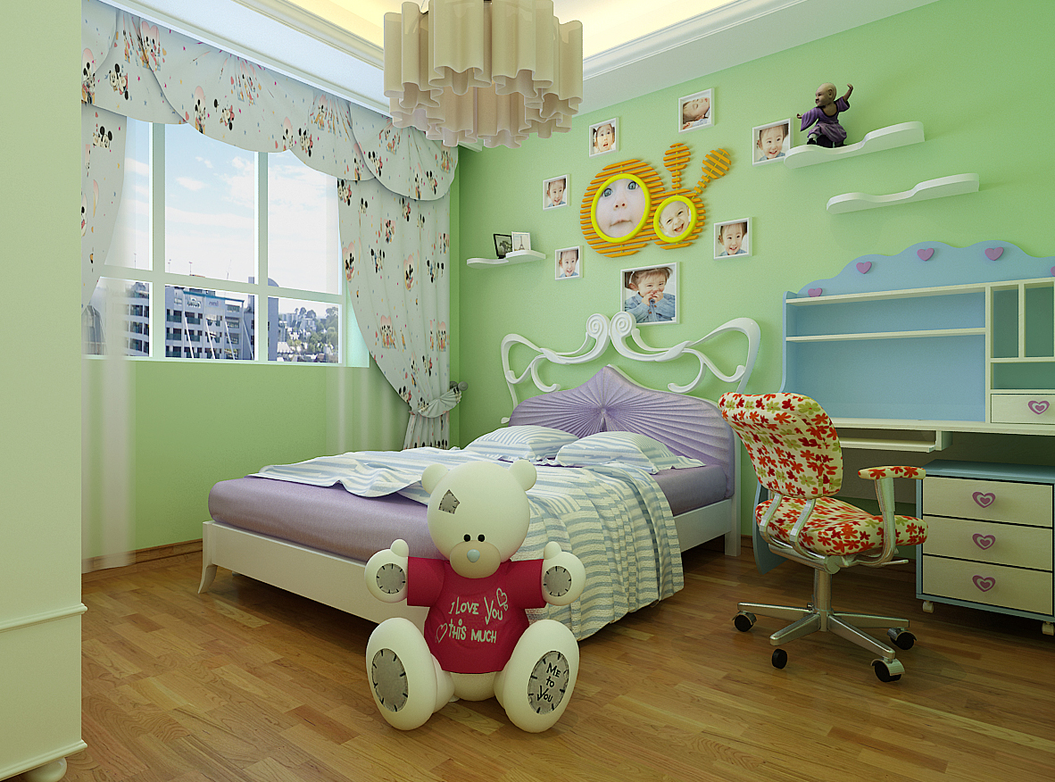 儿童房案例|空间|家装设计|效果图施工图婷婷 - 原创作品 - 站酷 (ZCOOL)