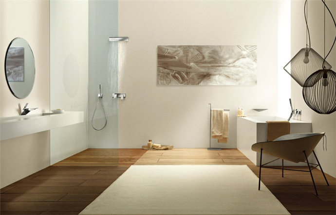 地中海风格中型浴室装修亮点图片欣赏