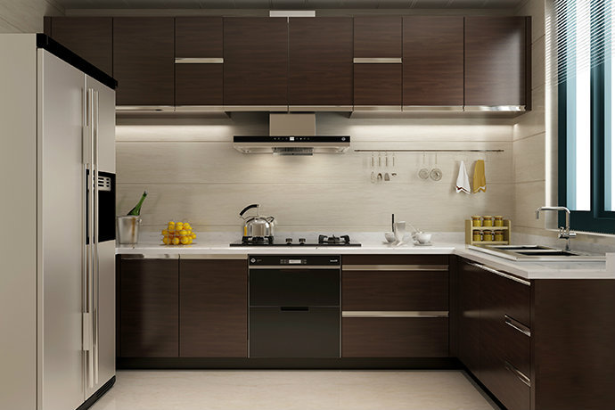 现代厨房风格装修效果图大全2019图片_现代厨房风格图
