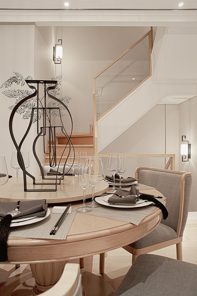材质与色彩的独到设计，打造温馨新中式四居室