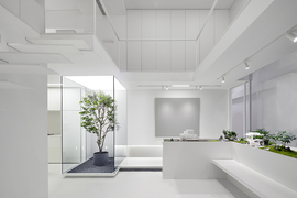 现代风格|纯白空间+生态花园，探索人性化办公模式