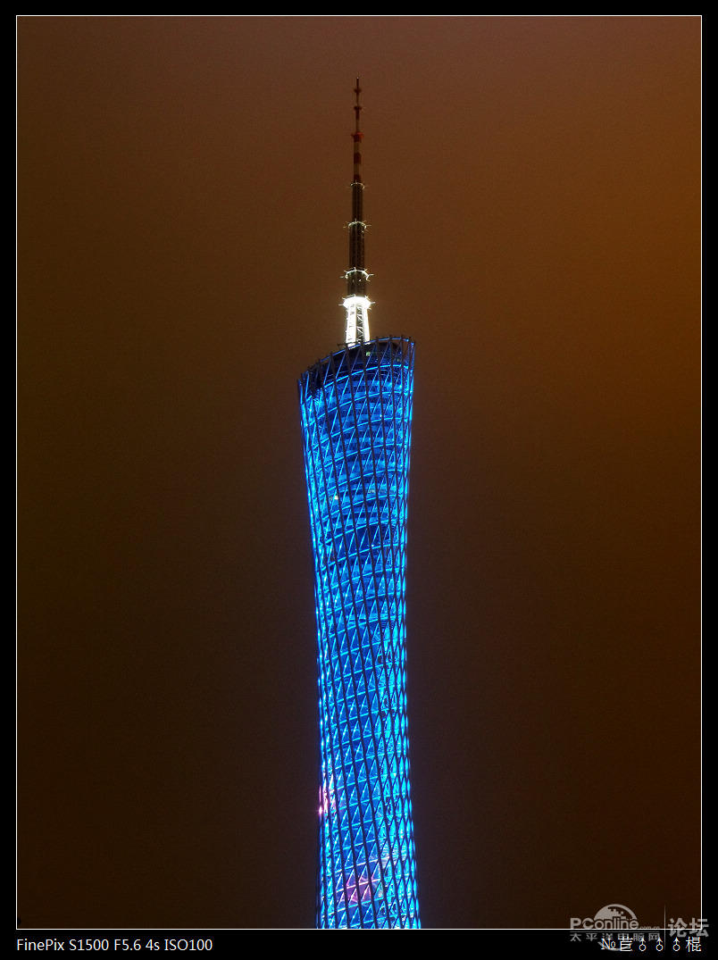 越秀山与新电视塔夜景