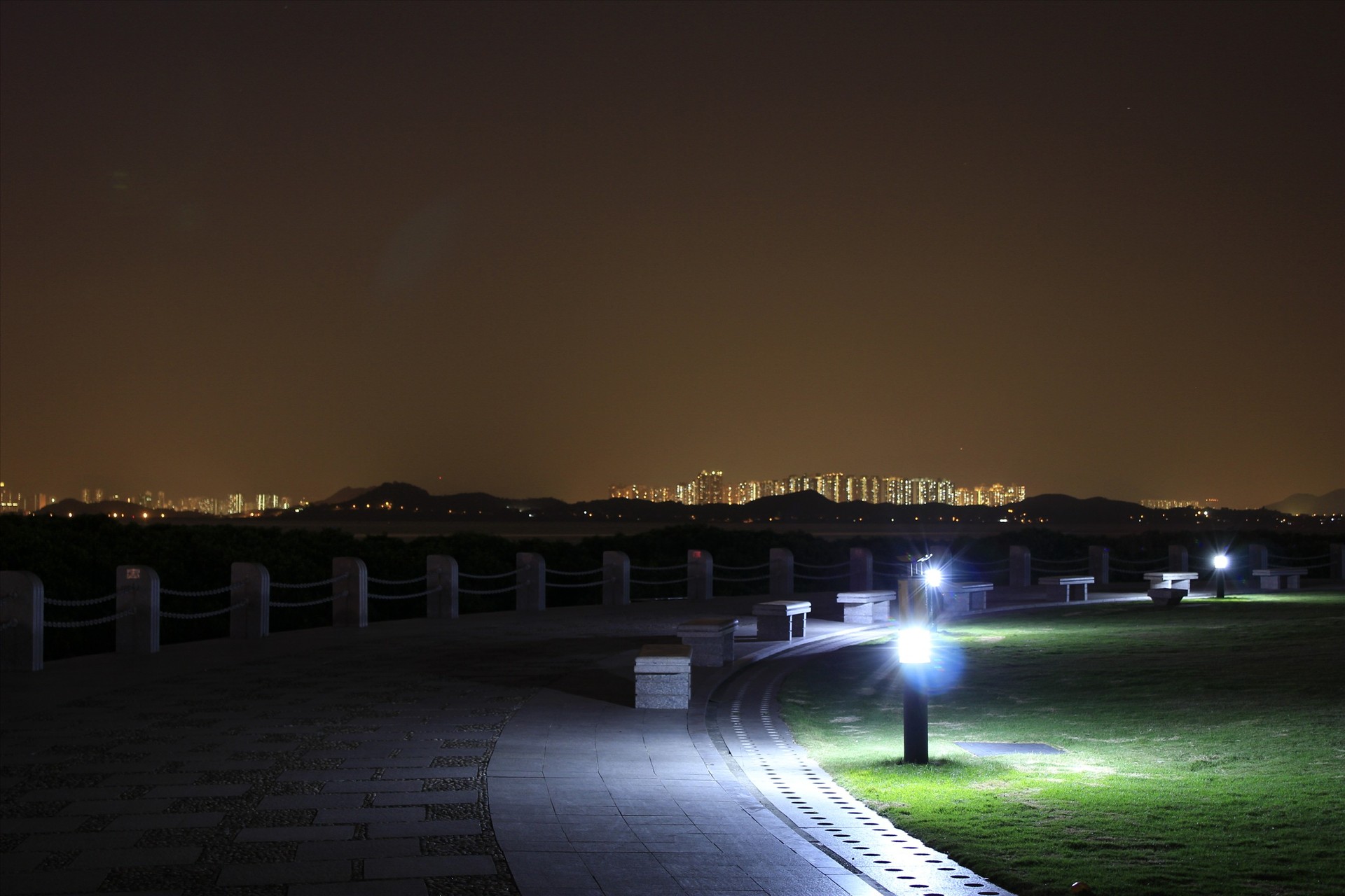 18-55套头拍深圳海边黄昏,夜景(无任何后期).欢迎交流