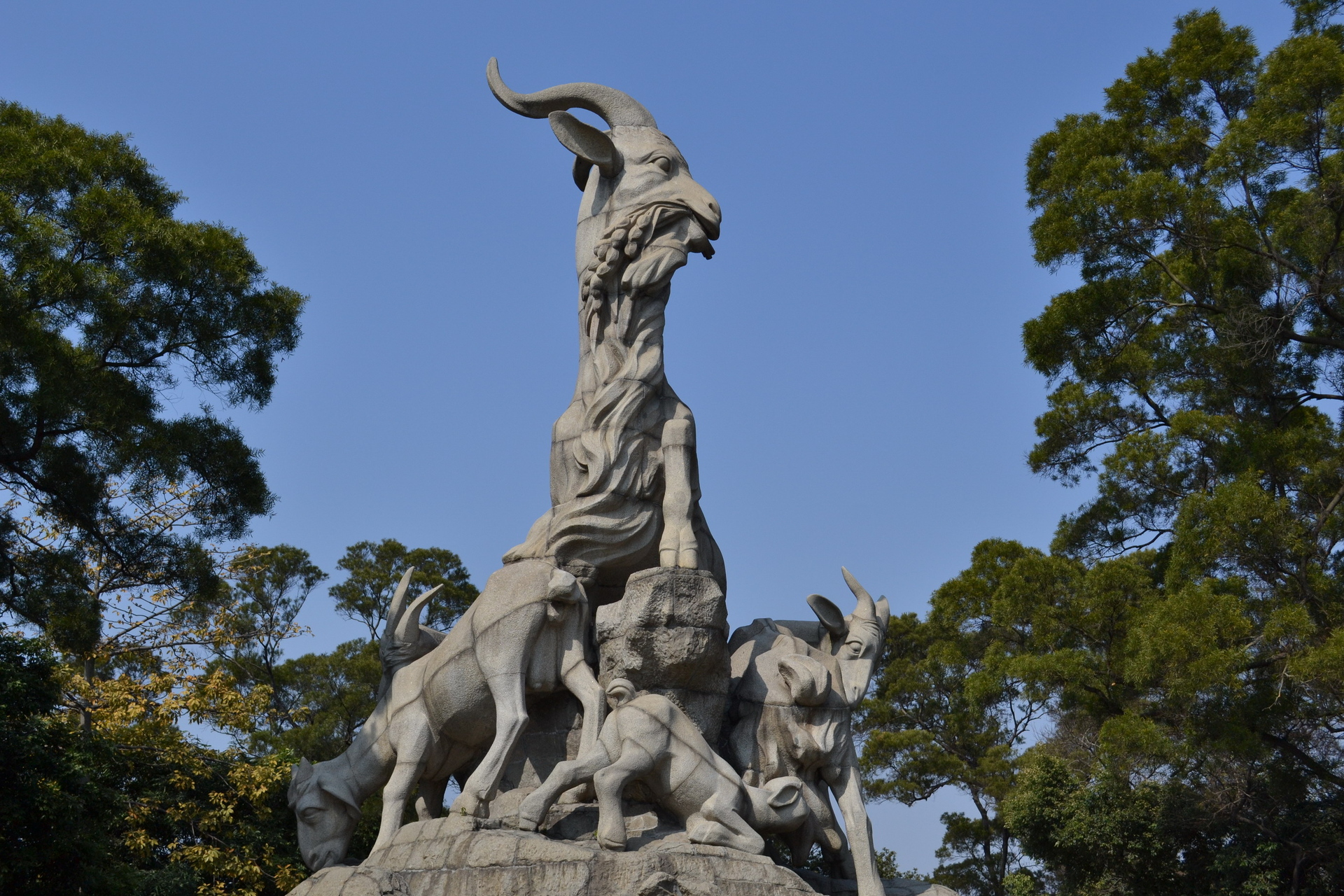 广州 羊城八景之一 越秀公园行