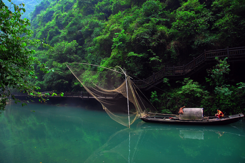 湖北宜昌【三峡人家风景区】六--龙进溪