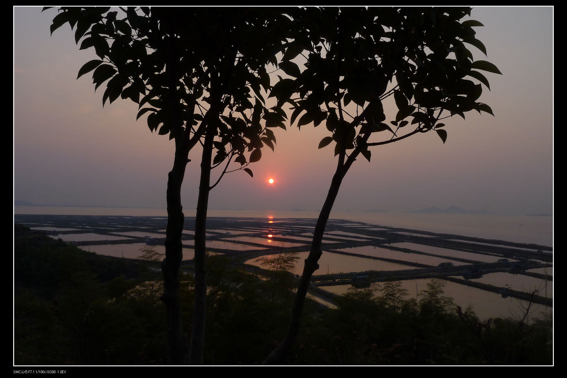 第一次拍日出--浙江台州三门蛇蟠岛海上日出