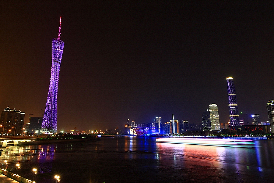 广州塔夜景---组图