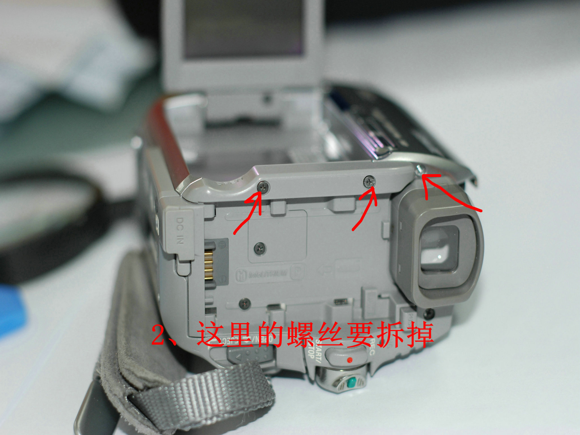 Sony DCR-HC40E屏幕菜单失灵,DIY换排线~