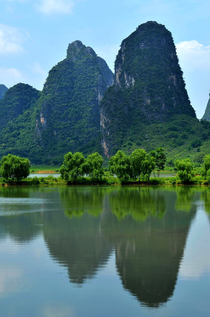 周末广西行摄——蓝天白云下的桂林山水