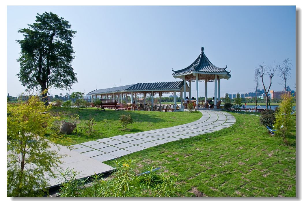 广州新建的海珠湖公园