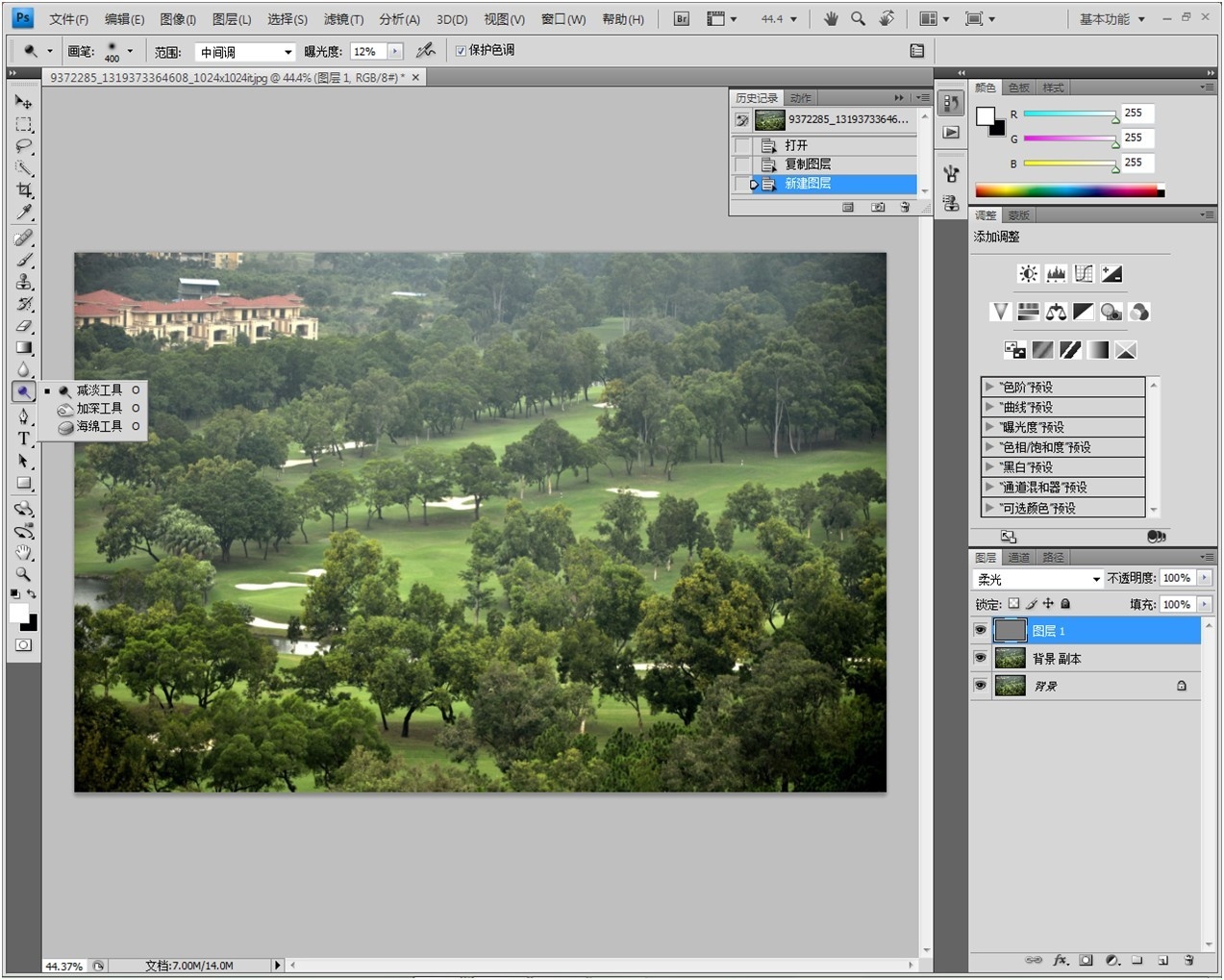 用PS柔光来修改该照片的暗角(技巧)_尼康D90