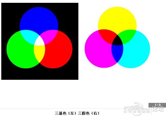 而大红却无法调出品红;青加少量品红可以得到蓝(蓝=c100 m100),而蓝加