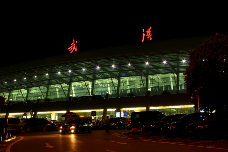 天河机场航站楼--夜景
