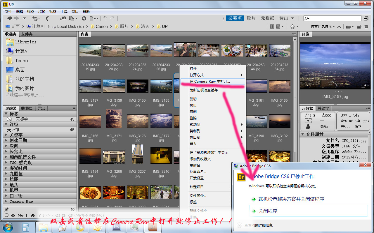 adobe bridge cs6 问题