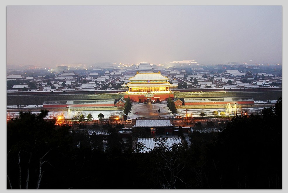 北京故宫全景夜色_尼康D3100论坛