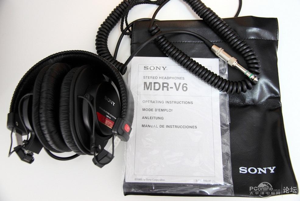 索尼 sony mdr-v6 监听耳机