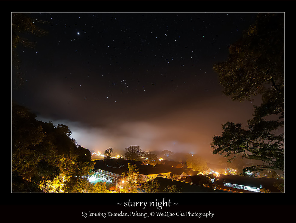 繁星闪烁的夜晚