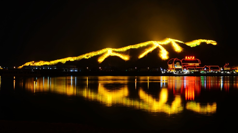 亲手夜景练习,吉林市龙潭山夜景