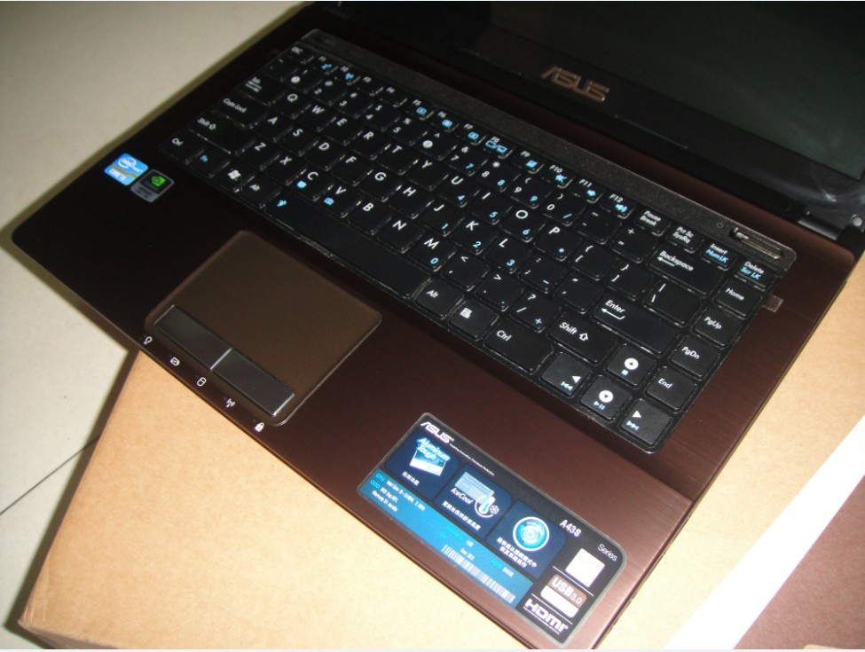 华硕a43s/二代i52450/4g内存/640g硬盘/gt610显2g