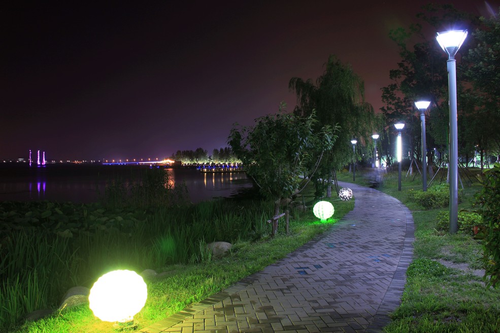 龙湖公园夜景