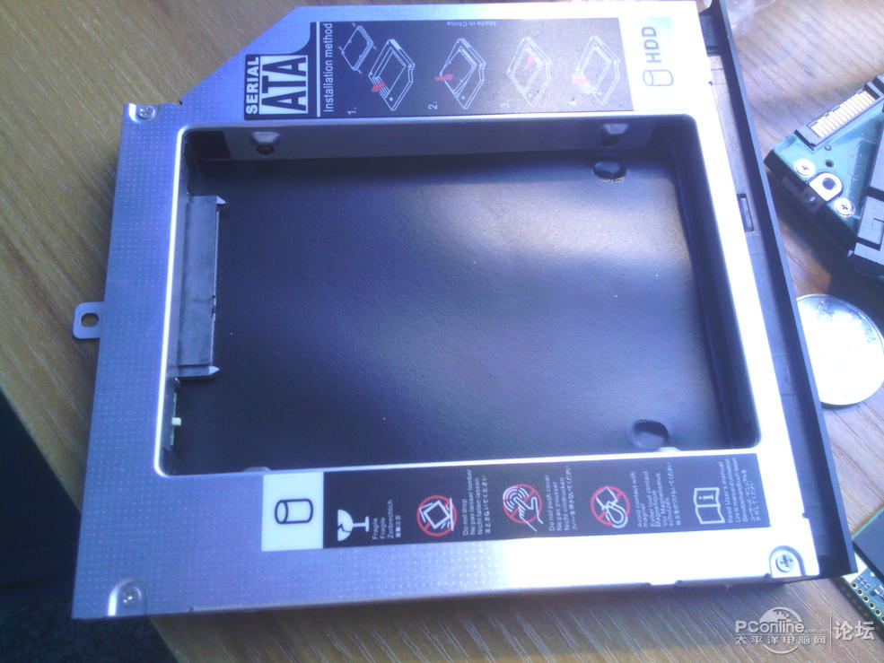 AS 4552 硬盘升级:加装固态硬盘同时在光驱位