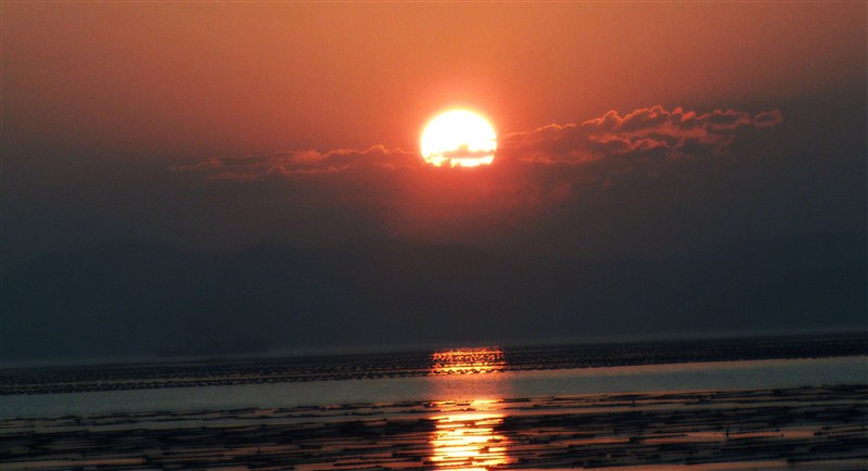 夏日的夕阳