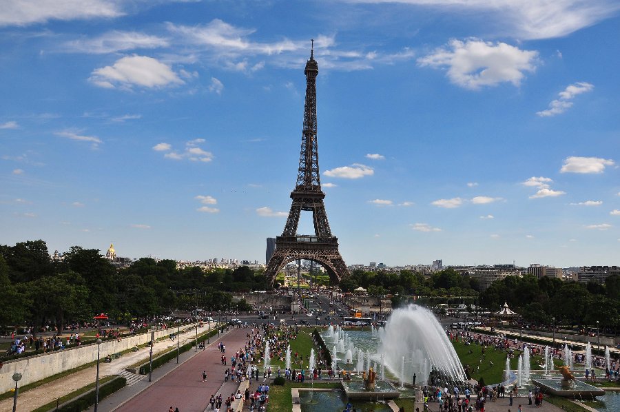 【欧洲行:四: 法国巴黎、埃菲尔铁塔、不同地点
