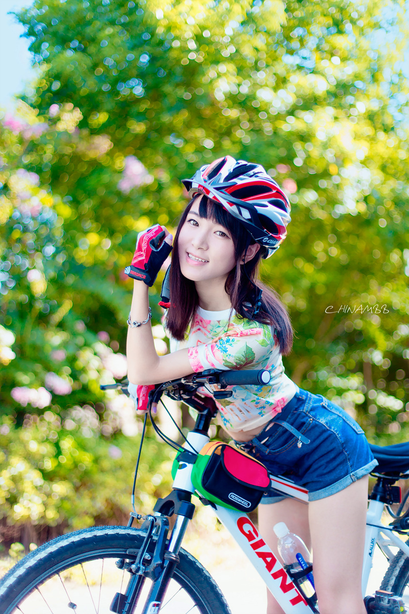 【【单车少女日记】摄影图片】人像摄影猴白羊座女生的属性格图片