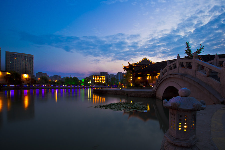 【扬州古运河夜景(之一)摄影图片】风光摄影