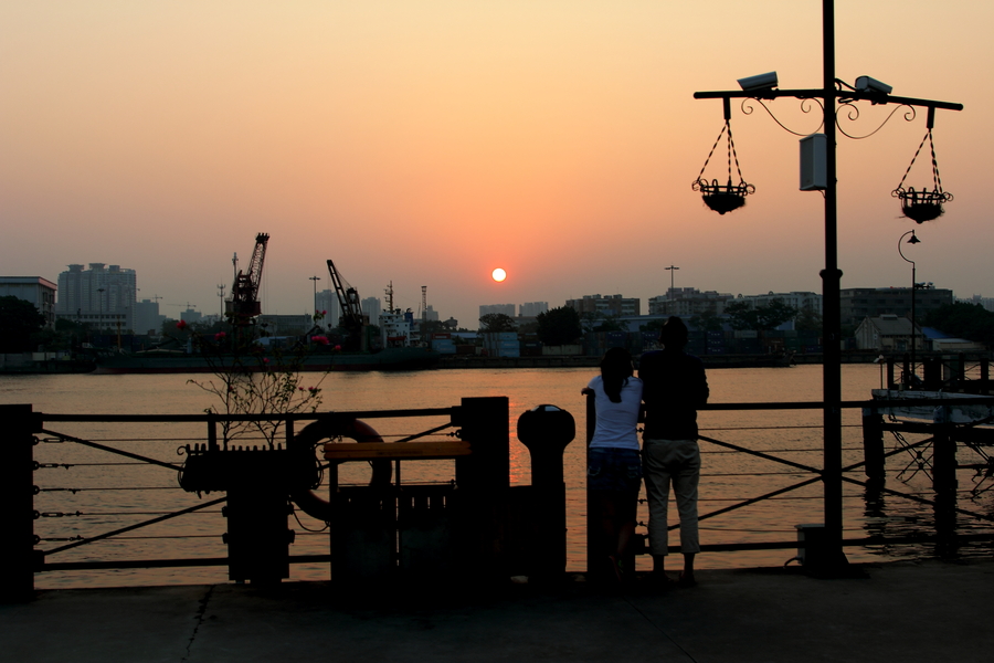 夕阳——广州太古仓码头