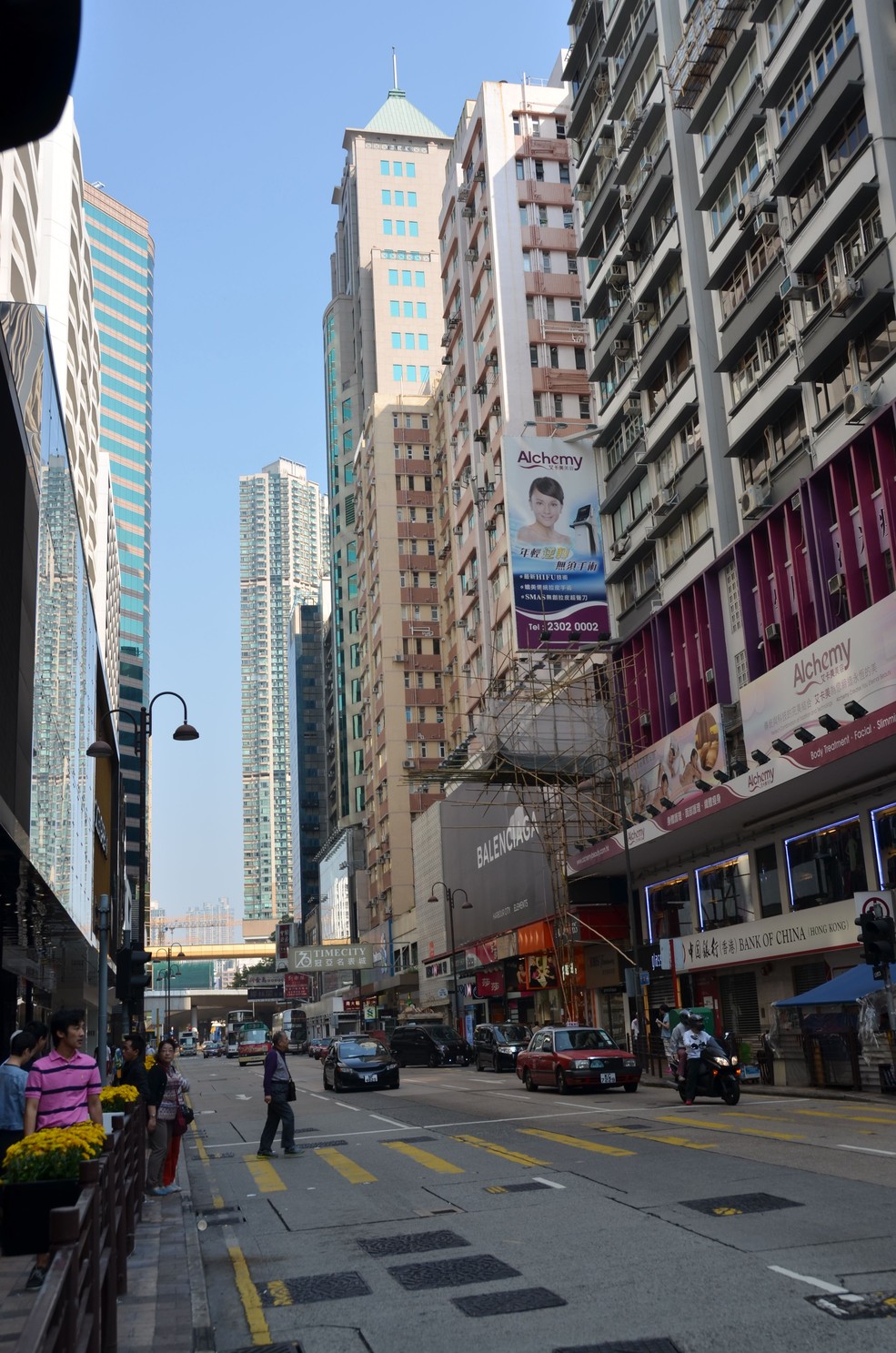 香港旅游拍摄的香港街景,高楼及城市市景